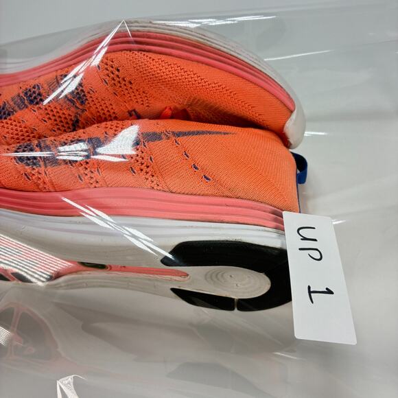 Nike Flyknit Lunar 1 Orange Running Shoes 554888-641 Women's Size 12 Men's 10.5 - Picture 10 of 10